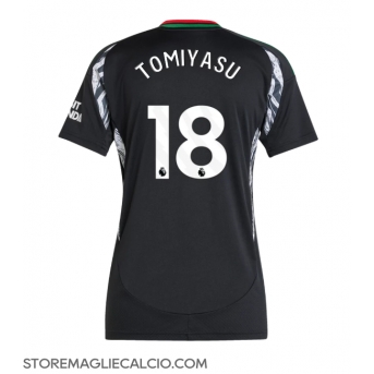 Arsenal Takehiro Tomiyasu #18 Maglia Gara Trasferta Repliche 2024-25 Donna